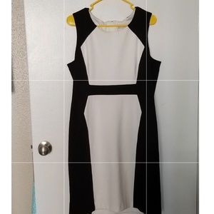 Black & White sleeveless dress